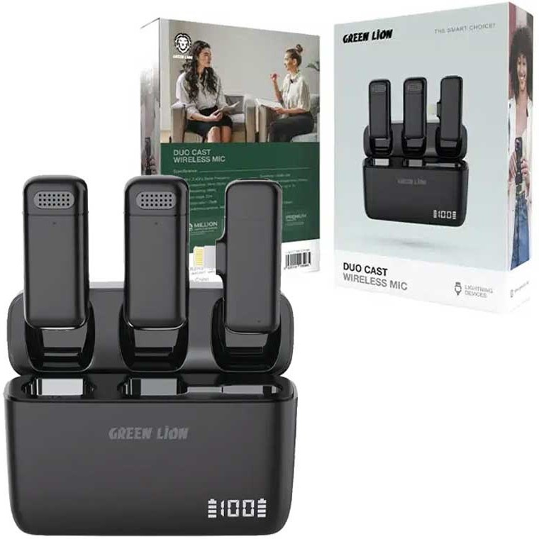 میکروفن یقه ای گرین لاین مدل DUO Cast Type-C