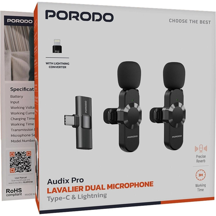 میکروفون دوکاربره پرودو مدل Audix Pro Lavalier