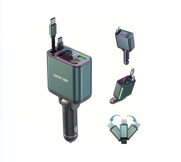 شارژر فندکی گرین لاین مدل Retractable