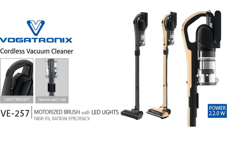 جارو عصایی شارژی ووگاتی مدل VE-257