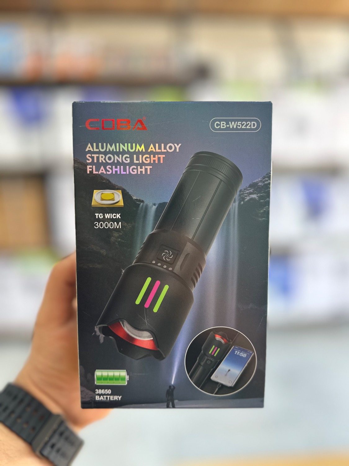 چراغ قوه کوبا مدل CB-W522D